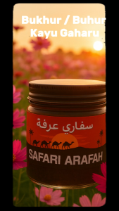 Bukhur / Buhur Kayu Gaharu Premium SAFARI ARAFAH 50 Gram Wangi Tahan Lama Harum Khas 100% ORIGINAL