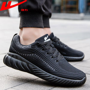 Warrior Mens Shoes Spring and Autumn Leisure Running Sports Shoes Fashionable All-Match Old Beijing Cloth Shoes Abrasion Resistant Work Mesh Shoes
