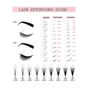 Canvas Painting HD Print Wall Poster Eyelash Extension Guide Series Eyelash Technician Form Make-up Room Beauty Salon Decoration