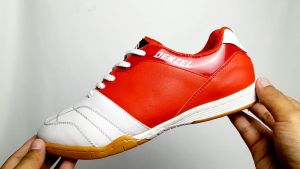 DENZEL DZ 137 SEPATU FUTSAL PRIA PREMIUM MERAH PUTIH