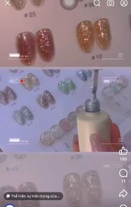 Sơn gel nhũ  khổng tước flash HQ sét 16 mầu tặng kèm bảng mầu- đặc nhũ sáng quắc màu xinh