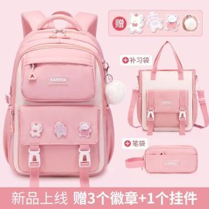 Balo Học Sinh Tiểu Học Dung Tích Lớn Nhẹ Cho Bé Gái Mẫu Giáo Học Sinh Trung Học Cơ Sở Ba Đến Sáu Năm