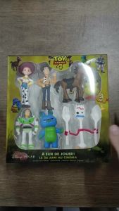 Disney | 7Pcs/Set Toy Story 5 Action Figures Toy Woody Jessie Buzz Lightyear Forky Pig Bear Figura Model Doll Figurine Boy Birthday Gift
