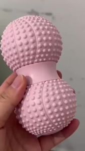 Bóng Massage Đậu Phộng Hai Con Lăn Bề Mặt Gai Giúp Thư Giãn Lưng Hông Chân Bàn Chân Hỗ Trợ Bấm Huyệt Tập Yoga Dụng Cụ Thư Giãn Di Động.
