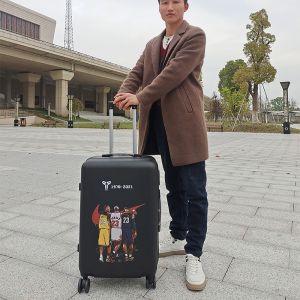 Durable Luggage Student Style Travel Bag for Men And Women Fashionable Trendy Cobalt Blue Starry Sky Carry-On Suitcase with Password Lock