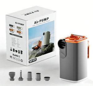 Portable Air Pump with LED Light 1300mAh USB Rechargeable to Inflate Deflate for Pool Floats Air Bed Vacuum Storage Bags