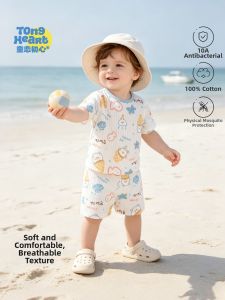 TONGLIANCHUXIN | Summer Lightweight Cotton Infant Outfit 2 pieces