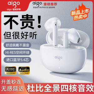 Aigo 2024 New Bluetooth Wireless Earphones In-Ear Sports Gaming Long Battery Life High Fidelity Voice Control Call Function
