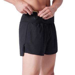 Lightweight Quick Dry Elastic Mens Sports Shorts Marathon Running Professional Training Inner Lined Three-quarter Length Pants