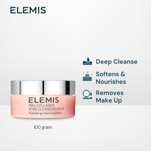 ELEMIS Pro-Collagen Rose Cleansing Balm 100g – Nourishing & Soothing Balm for Gentle Makeup Removal Deep Cleansing & Hydrated Glowing Skin