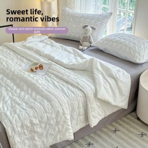 BEIPIN | Fresh A-Grade Bubble Mesh Summer Cooling Quilt Machine Washable