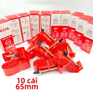VXM | 10 Chiếc Nhẹ 52G TPU Xe Đạp Ống Bên Trong Bộ 700C Đường Đi Xe Đạp Pháp Van Phụ Kiện Xe Đạp 700x23C-32C Tương Thích