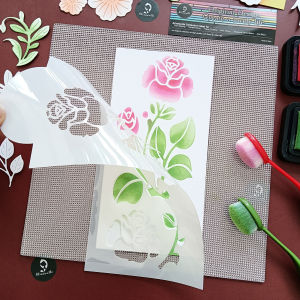 Easy Blending Grip Mat Multi-Use Sticky Mats Pad For Stamping Positioning Tool Tape-free Stencil Ink Blending Pad