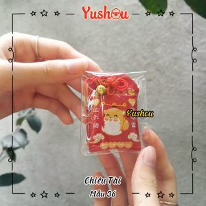 Móc Khóa Yushou Tiền Tài - Mẫu 36 (Kiểu Omamori) Có sẵn