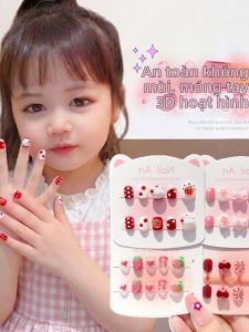 Mác Dán Móng Gel Ngắn Có Hiệu Ứng 3D