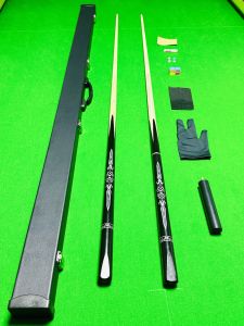 Handmade Billiard Cue Stick Black Eight Pool Stick Small Head 10mm White Cera Wood Split Body Pool Rod Chinese Style Billiard