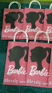 10pcs Barbie d11 theme customized lootbags