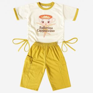 Setelan anak perempuan Anomali tungtung sahur & balirina cappucina 1-7th