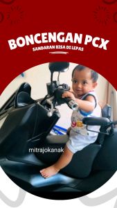 Jok boncengan anak PCX lengkap sandaran
