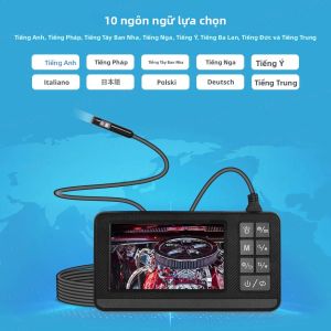 Camera Nội Soi Công Nghiệp KERUI Màn Hình 43 Inch Ống Kính Kép/đơn 8 Đèn LED 8mm Chống Nước Theo Tiêu Chuẩn IP67 Với Màn Hình 43 Inch