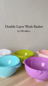 Double Layer Wash Basket