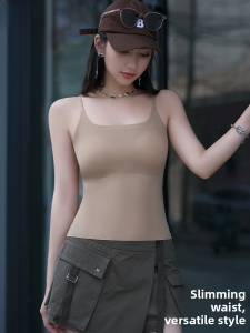 Miiow | Ice Silk Seamless Fixed Cup Bra Thin Womens Underwear With Chest Pad Slimming Waist Control Sweet Style For All Seasons