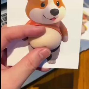 Bộ 6/4/2 Miếng Dán Tủ Lạnh Hình Chú Chó Corgi Bụng To Dễ Thương - Trang Trí Nhà Bếp & Quà Tặng Tiệc Tùng Nam Châm Bóp
