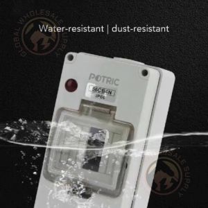IP66 56CB4N 4 Way Switchboard Electrical MCB Waterproof Plug Cover Switch Cover 4 Pole Electrical Fuse Circuit Breaker