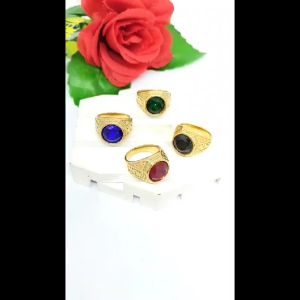 CINCIN COWO TITANIUM BATU WARNA RING MOTIF SUPER ELEGAN ANTI LUNTUR DAN ANTI KARAT (COD)