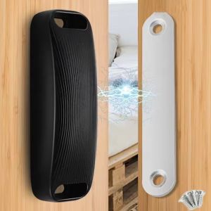 ที่ล็อกตู้ลิ้นชักในครัวแถบแม่เหล็กประตูตู้เก็บของแบบไม่ต้องเจาะแม่เหล็กล็อคหัวเข็มขัดแบบไม่ต้องเจาะ