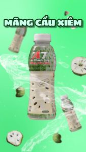 Nước Mãng Cầu Xiêm Thạch Dừa A7 Chai 450ml - Lốc 6 Chai