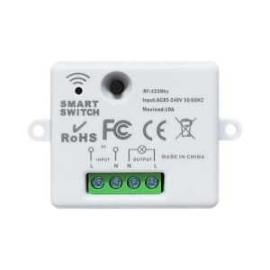 Bộ Nguồn AC 110V Sang 220V Công Tắc Điều Khiển Từ Xa Không Dây Với 1 Rơle Mô-đun Điều Khiển Từ Xa RF Loại Học Tập 433MHz
