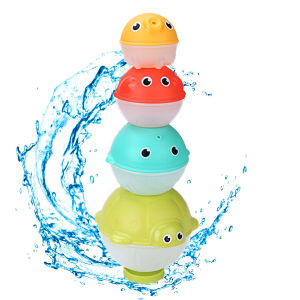 Baby Toddler Bath Toy 4 Unique Animal Shapes Water Sprinkling Patterns Water Play Bath Tub Toys