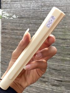 pipa GG asli lokal panjang 18cm model runcang klasik lengkung tebal mulus