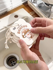 Wood Pulp Dishcloths - Non-Stick Oil-Free Sponges for Kitchen and Bathroom Cleaning Soft Durable and Absorben