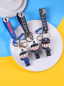 จี้กุญแจของขวัญวันตำรวจ ของเล่นติดห้อย ของสะสม งานฝีมือ งานแฮนด์เมด งานฝีมือ DIY งานฝีมือจากจีนแผ่นดินใหญ่