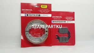 KVY PAKET KAMPAS REM DEPAN BELAKANG BEAT KARBU / SCCOPY KARBU / SPACY KARBU / KAMPAS REM TROMOL BELAKANG BEAT / DISPAD DEPAN BEAT / KAMPAS REM PIRINGAN CAKRAM DEPAN