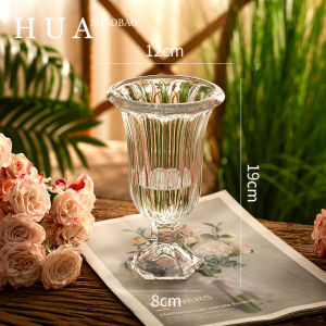 Luxurious Minimalist Glass Flower Vase Geometric Creative Water Fresh Flowers Living Room Nordic Flower Pot Decoration Accessories