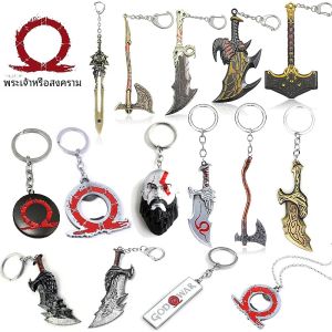 God of War Ragnarok พวงกุญแจ Kratos Leviathan ขวานใบมีด Chaos Key CHAIN อาวุธจี้ Keyring ของขวัญ