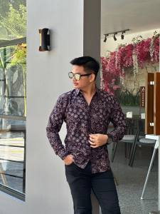 KEMEJA PREMIUM DOBBY SAMANTA BATIK FLORIST