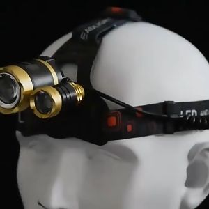 High Power 6000Lumen 3 LED XML T6 Rechargeable LED Headlamp Healight Head Lamp Light Torch