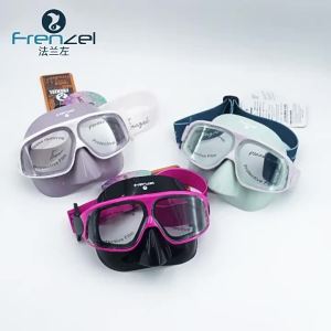 FRENZEL | Free Diving Mask Snorkel Braided Strap No Hair Pulling
