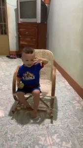 Ghế bập bênh trẻ em phiên bản size bự (người lớn có thể ngồi)