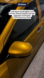 [ PZ44 Mummy Gold Supreme Pearl Metallic ] Paint 2K Aikka DIY Aerosol Cat Spray Bottle Emas Mumi