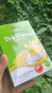 Trà Gừng Dạng Cốm Sing Việt (Hộp 100g 10 gói) thơm ngon và tốt cho sức khỏe được chiết xuất từ gừng tươi nguyên chất