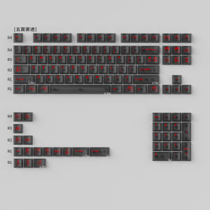 Bộ Keycap Mintcaps Morning C Evening A Fog UV Backlit 120 Phím Profile Cherry Dành Cho Bàn Phím Cơ MX Keycap Trong Suốt