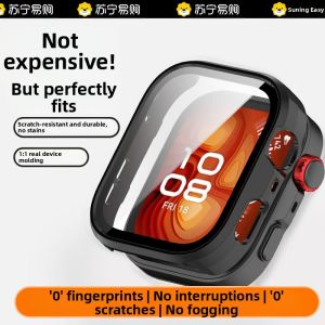 Huawei Fit4 pro Tempered Glass Screen Protector Full Cover Sports Smartwatch Band Case Compatible with Fit3 High Definition Accessories
