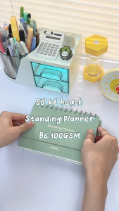Sổ kế hoạch KLONG Standing Planner 2026 B6 100gsm - Thiết kế 2in1 Planner kiêm Lịch để bàn tiện lợi