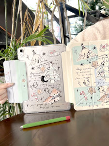 Ốp Lưng Bảo Vệ Acrylic Cho Apple iPad Air 6 Mini 7 pro 13 10.2 Inch Y-shaped Không Có Khe Cắm Bút