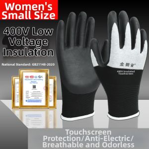 Thin Insulated Gloves 400V Electric Shock Prevention